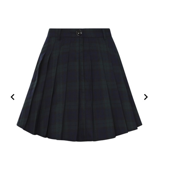 NWT Collectif Daria Blackwatch Pleated Mini Skirt - Picture 3 of 10